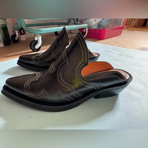 Ganni Shoes - Embroidered western mules GANNI size 39 (US 8)